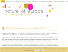 Tablet Screenshot of natureofeurope.com